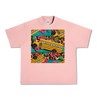 Salmon school bus and leopar seamless pattern Urban Heavy Tee - BundleAndBundleShop