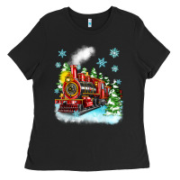 Black christmas polar express Ladies Tee - Zillion Design Studio