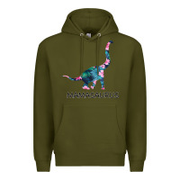 Army Green Mamasaurus Dinosaur Premium Hoodie - Bettercallsaul
