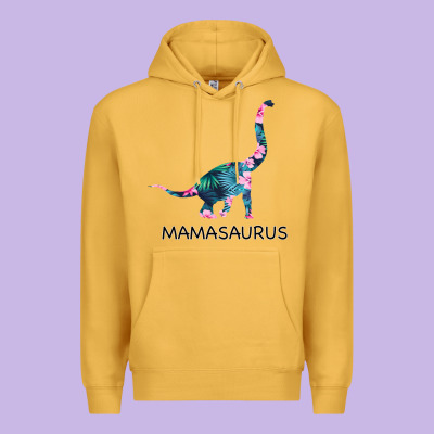Mamasaurus Dinosaur Premium Hoodie Designed By Bettercallsaul