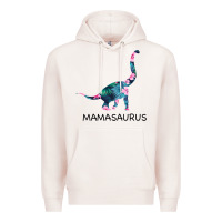 Pale Pink Mamasaurus Dinosaur Premium Hoodie - Bettercallsaul