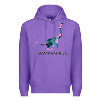Purple Mamasaurus Dinosaur Premium Hoodie - Bettercallsaul