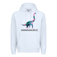 White Mamasaurus Dinosaur Premium Hoodie - Bettercallsaul