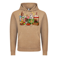 Vintage Coffee Christmas coffee cups with Bull Terrier Vintage Hoodie - RanaPortraitStore