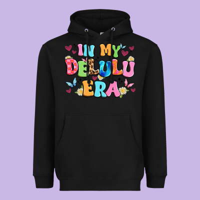 In My Delulu Era Heavyweight Hoodie Designed By Artiststas