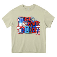 Mossy red white boozy billie wilder Heavy Core Tee - texasbilliewilder