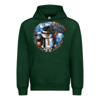 Forest Green hello winter Urban Hoodie - CowGirlArtShop