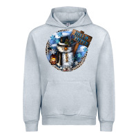 Heather Grey hello winter Urban Hoodie - CowGirlArtShop