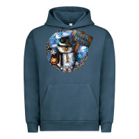 Pigment Midnight Navy hello winter Urban Hoodie - CowGirlArtShop