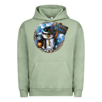 Pigment Oil Green hello winter Urban Hoodie - CowGirlArtShop
