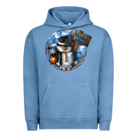 Pigment Pebble Blue hello winter Urban Hoodie - CowGirlArtShop