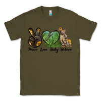 Army Green Peace Love Baby Baboon Classic Tee - LillyAllenDesigns