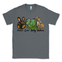 Charcoal Heather Peace Love Baby Baboon Classic Tee - LillyAllenDesigns