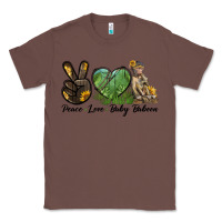 Chestnut Peace Love Baby Baboon Classic Tee - LillyAllenDesigns