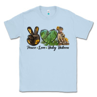 Dusty Blue Peace Love Baby Baboon Classic Tee - LillyAllenDesigns