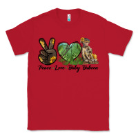 Red Peace Love Baby Baboon Classic Tee - LillyAllenDesigns