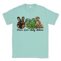 Seafoam Peace Love Baby Baboon Classic Tee - LillyAllenDesigns