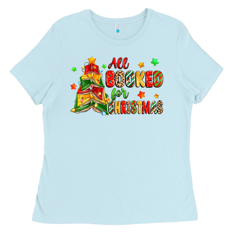All Booked For Christmas Ladies Tee by Zillion Design Studio | Teevron