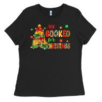 Black all booked for christmas Ladies Tee - Zillion Design Studio