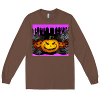 Chestnut halloween jack o'lantern dripping glitter tumbler Long Sleeve Tee - Jasminsmagicworld