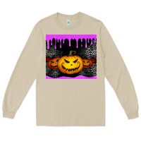 Mushroom halloween jack o'lantern dripping glitter tumbler Long Sleeve Tee - Jasminsmagicworld