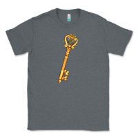 Charcoal Heather love key Classic Tee - AdoDesignShop