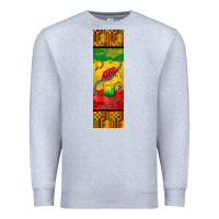 Heather Grey juneteenth pen wrap Premium Sweatshirt - BarkalooDesign