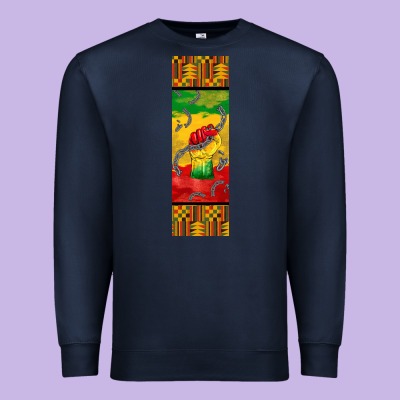 Juneteenth Pen Wrap Premium Sweatshirt Designed By Barkaloodesign