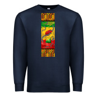 Navy juneteenth pen wrap Premium Sweatshirt - BarkalooDesign