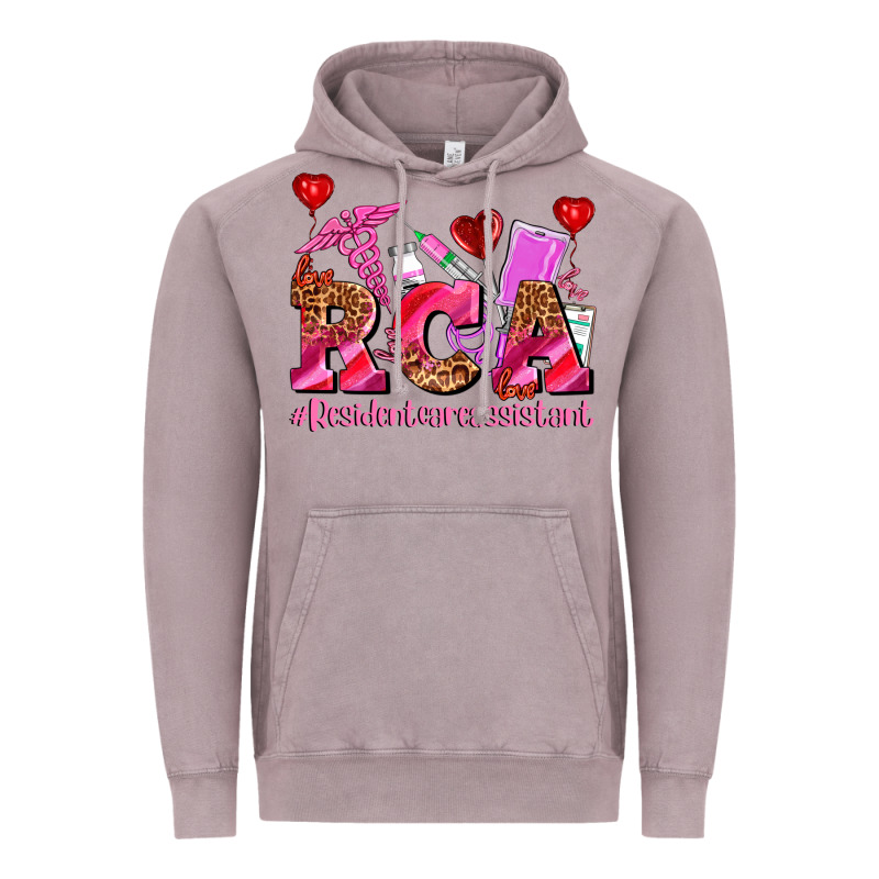 Valentines Day Rca Resident Care Assistant Vintage Hoodie by AdoDesignShop | Teevron
