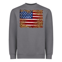 Storm american flag and leopard Heavyweight Sweatshirt - Artiststas
