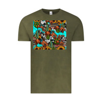 Vintage Olive rodeo cowboy tumbler Vintage Tee - JahusDesignShop