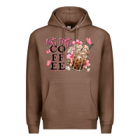 Chestnut but first coffee floral Premium Hoodie - JahusDesignShop