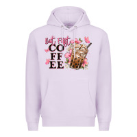 Lilac but first coffee floral Premium Hoodie - JahusDesignShop