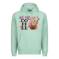 Seafoam but first coffee floral Premium Hoodie - JahusDesignShop