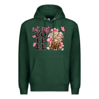 Sports Green but first coffee floral Premium Hoodie - JahusDesignShop