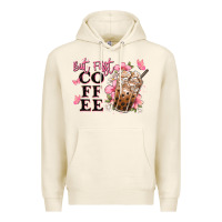 Tofu but first coffee floral Premium Hoodie - JahusDesignShop