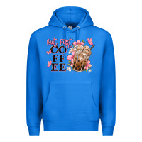 True Royal but first coffee floral Premium Hoodie - JahusDesignShop