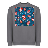 Storm 4th uf july strawberries seamless pattern Heavyweight Sweatshirt - BundleAndBundleShop