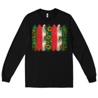 Black mexican flag brushstroke Long Sleeve Tee - Jasminsmagicworld