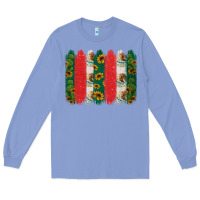 Colony Blue mexican flag brushstroke Long Sleeve Tee - Jasminsmagicworld