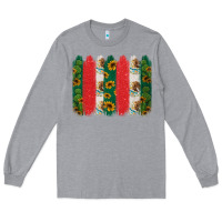 Heather Grey mexican flag brushstroke Long Sleeve Tee - Jasminsmagicworld