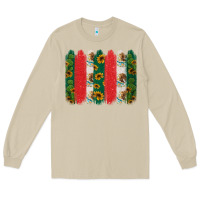 Mushroom mexican flag brushstroke Long Sleeve Tee - Jasminsmagicworld