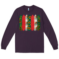 Plum mexican flag brushstroke Long Sleeve Tee - Jasminsmagicworld