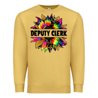 Antique Gold deputy clerk tie dye sunflower Premium Sweatshirt - Jasminsmagicworld