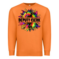 Carrot deputy clerk tie dye sunflower Premium Sweatshirt - Jasminsmagicworld