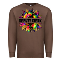 Chestnut deputy clerk tie dye sunflower Premium Sweatshirt - Jasminsmagicworld