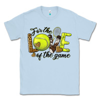 Dusty Blue for the love of the game tennis Classic Tee - BarkalooDesign