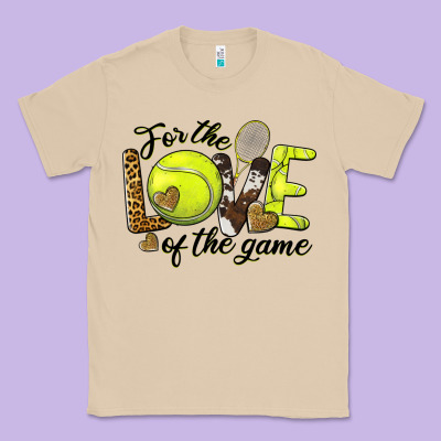 For The Love Of The Game Tennis Classic Tee Designed By Barkaloodesign