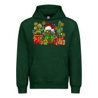 Forest Green christmas cactus Urban Hoodie - CowGirlArtShop